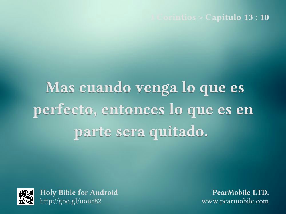 1 Corintios, Capítulo 13:10